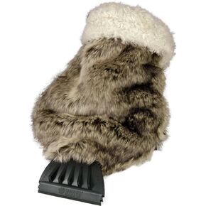 SubZero 13929 Faux Fur Ice Scraper Mitt for Car, SUV, Trucks