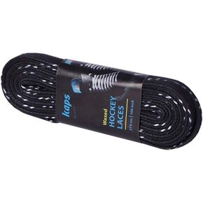 Kaps Professional Ice Hockey Skate Laces Waxed, Inline Roller Blading Skating, Quality Cotton, Made in Europe