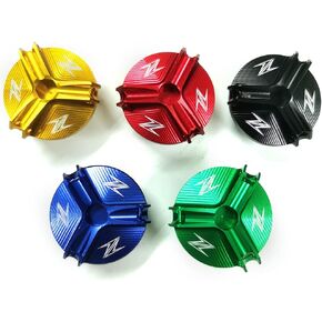 Engine Oil Filler Plug Fill Cap Plug Screw Compatible With Kawasaki Z400 2019 Z650 2017-2019 Z800 2013-2016 E 2013-2016 Z900 2017-2019 Z900RS 2018-2019 Z900RS Cafe 2018-2019 Z1000 2010-2019 (Gold)