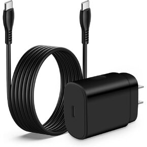 25W Samsung Fast Type C Charger for Samsung Galaxy A15 5G A54 A14 5G A25 A53 A23 A13 A03s A04s S24 Ultra S23 S22 S21 FE S20 Z Fold 5 Flip 5,Pixel 8 Pro 7a,USB C Charger Block 6FT C Type Charging Cord