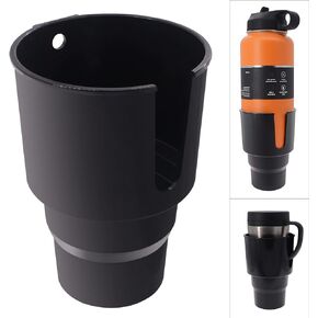 Large Car Cup Holder Adapter Compatible with Hydro Flask 32oz 40oz 50/50 Flask, Yeti 24/30/36oz, Nalgene 32oz Coffee Mugs - Car Interior Accessory Big Bottles Car Cup Holder (Up to 3.8 Inches)