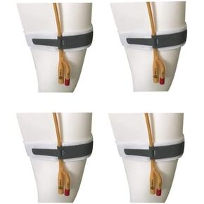 TopMed ETS Catheter Securement Retaining Strap with Anti Slip and Irritation Silicone Grip, (Pack of4) (3.8x60 cm / 1.50x23.6 Inch)
