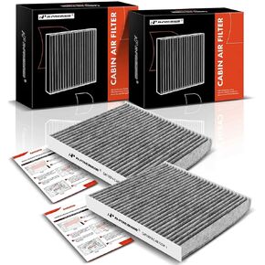 A-Premium 2 Pack Cabin Air Filter with Activated Carbon Compatible with Lexus Models - GS200T, GS350, GS450H, IS200T, IS250, IS300, IS350, IS500, RC200T, RC300, RC350, GS F- Replace# CF10074