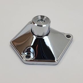 Chrome Solenoid Cover with Starter Button for 1989-2017 Harley FX/FL Big Twin, Touring, Softail, Dyna, FXR (Not 2017 Touring) EVO/Twin Cam Models & 1991-2021 Sportster Models w/ 1.2KW & 1.4KW Starters