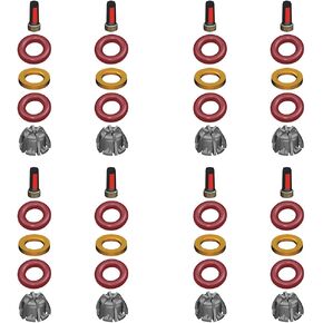 8 Set Fuel Injection O Ring Seal Kit A Set of 4 Pieces for Nissan for Infiniti for Dodge for Ford for Mercury in Kuwait