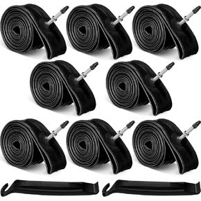 8 قطع من أنابيب الدراجة مع 2 رافعة للإطارات، أنابيب داخلية للدراجة، أنبوب إطار الدراجة 26 × 1.75-2.125 بوصة، صمام بريستا/فرنسي 48 مم يناسب 1.75/1.85 1.95/2.0/2.10/2.125 أنبوب داخلي لدراجة الأطفال الطريق MTB in Kuwait