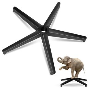 Heavy Duty Desk Chair Base Replacement 2200Lbs,Office Chair Base Replacement-Universal Gas Cylinder and Caster Sockets 28" (Black with Gloves)