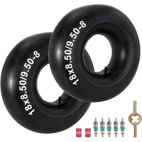 RUTU 18x8.50-8 18x9.50-8 Inner Tube Replacement with TR13 Valve Stem Suitable for Lawn Mowers Go Karts ATV Golf Cart Wheelbarrow Tractor Tires Heavy Duty 2 Pack