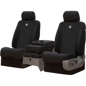 Covercraft Carhartt Super Dux SeatSaver Custom Seat Covers for Select Chevrolet Silverado/GMC Sierra 1500/2500/3500 Models, SSC3475COBK (1st Row 40/20/40 Bench Seat, Super Dux Black)