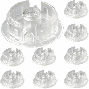 Bottom Rail Button 10pcs Clear Color Blinds Bottom Rail Ladder Cord Plugs fit The Hole with (3/4") Inside a Bottom Rail