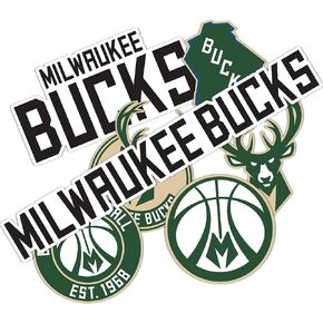 Desert Cactus Milwaukee Bucks NBA Officially Licensed Sticker Vinyl Decal Laptop Water Bottle Car Scrapbook (Type 2)
