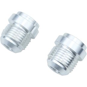 2pcs 8AN Aluminum Male Flare Weld On Fitting Bung -8 AN Weldable Adapter Connector for Fuel Oil Hose Tank Coolant