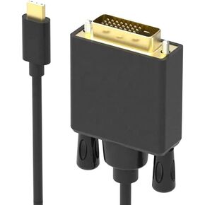 USB C to DVI Cable Converter Display Monitor Adapter 6Ft Type C to DVI Cord