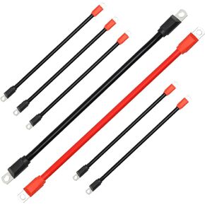 Battery Cables Wiring Kits Compatible with Golf Carts EZGO TXT 1994-2023 36 Volt 36V and 48 Volt 48V, with Golf Cart 4 Gaug Pure Copper AC/DC Wiring Set
