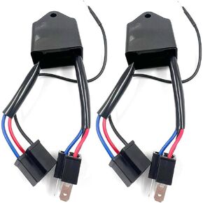 KIRO&SEEU 2pcs LED Negative Converter Polar Negative Switch Harness Profession Reversed Polarity For H4 Replacement Converter,Polarity Converter Box,LED Polarity Converter