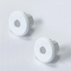 Furniture Wall Hole Bushing Cable Grommet for Starlink Ethernet Cable,Covering 3/4 inch Desk Holes,Universal Cable Management Wire Organizer Pass Through Holes Cover Kits,2 Pack (White)