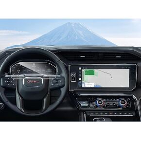 SHAOHAO 2023 2024 GMC Sierra 1500 Screen Protector 2022 2023 2024 GMC Sierra 1500&2024 GMC Sierra 2500HD/3500HD (AT4, AT4X, Denali, Denali Ultimate) Touch Screen 9H Tempered Glass 2023 2024 Sierra AT4 Screen Protector for 2022 2023 2024 GMC Sierra 1500/25