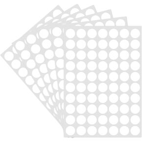 Dot Stickers,1/2 Inch White Circle Stickers,1400pcs Self-Adhesive Writable Color Coding Labels,Round Labeling Stickers for Office Classroom Garage Sale