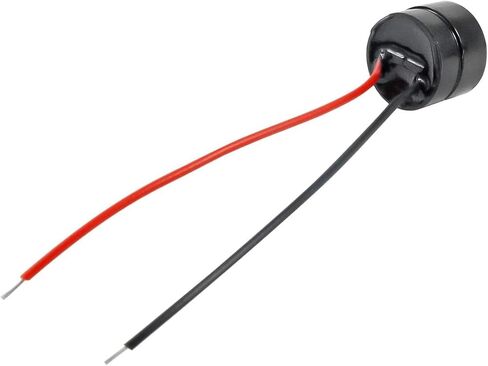 DC 12V Electronic DC Buzzer 5v Alarm Active Piezo Beep Sound ABS Housing 85dB Wired Connector Black 26Pcs in Saudi Arabia