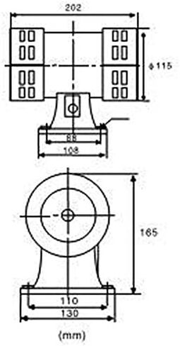Vixen Horns Loud dB Long-Range Industrial Electric Motor Driven Alarm/Siren (Air Raid) 120V VXS-1050AR in Saudi Arabia