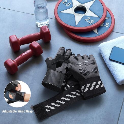 B-Forest Workout Gloves Gym Gloves Weight Lifting Gloves with Wrist Wrap for Men Women for Training, Exercise, Fitness in Saudi Arabia