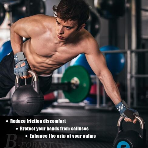 B-Forest Workout Gloves Gym Gloves Weight Lifting Gloves with Wrist Wrap for Men Women for Training, Exercise, Fitness in Saudi Arabia