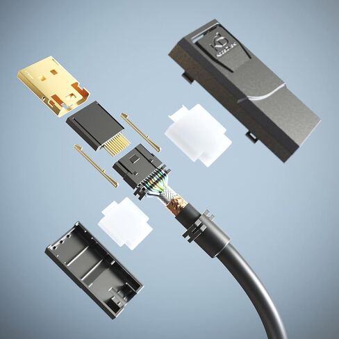 CableDirect - كابل محول DisplayPort إلى DVI - بطول 6.6 قدم (كابل مزود بدرع مقاوم للتداخل لبطاقات رسومات إخراج DP إلى شاشات إدخال DVI، يدعم 1920 × 1200 عند 60 هرتز - أحادي الاتجاه) in Kuwait