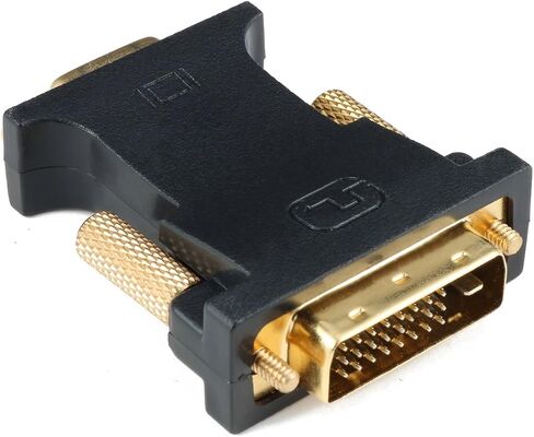 CableDeconn DVI VGA Adapter, Active DVI-D 24+1 to VGA Link Video Adapter Cable Converter for PC DVD Monitor HDTV (E0401) in Kuwait