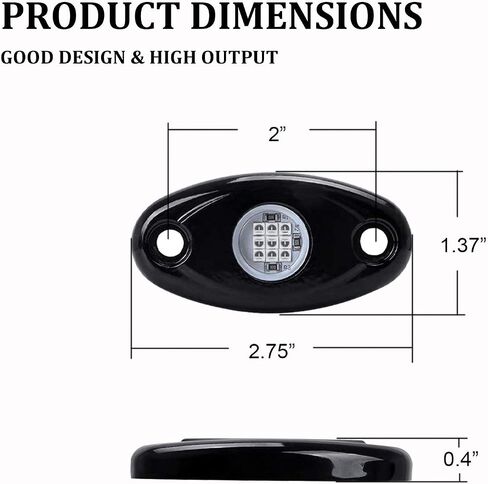 PSEQT 6 Pods White LED Rock Wheel Well Lights Underglow Light لسيارة شاحنة ATV UTV SUV الطرق الوعرة قارب Underbody نيون توهج درب تلاعب مصباح in Kuwait