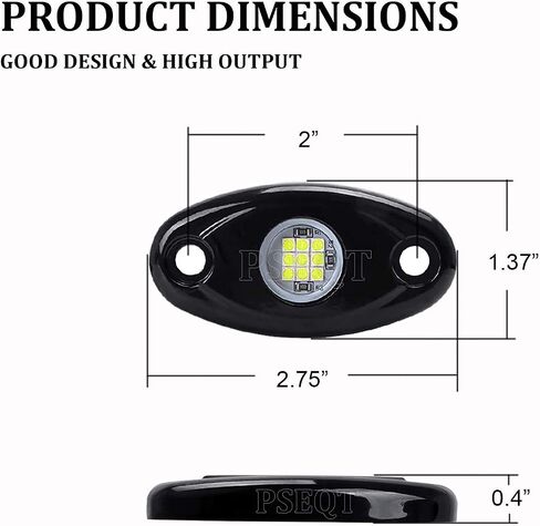 PSEQT 6 Pods White LED Rock Wheel Well Lights Underglow Light لسيارة شاحنة ATV UTV SUV الطرق الوعرة قارب Underbody نيون توهج درب تلاعب مصباح in Kuwait