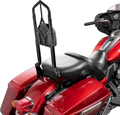31" Height Passenger Backrest Sissy Bar Compatible with 1997-2008 Harley Touring Road King Road Glide Electra Glide Street Glide FLHR FLTR FLHT FLHX, Chrome in Saudi Arabia