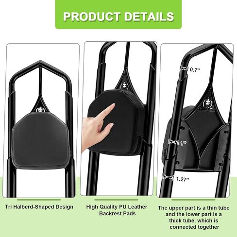 31" Height Passenger Backrest Sissy Bar Compatible with 1997-2008 Harley Touring Road King Road Glide Electra Glide Street Glide FLHR FLTR FLHT FLHX, Chrome in Saudi Arabia