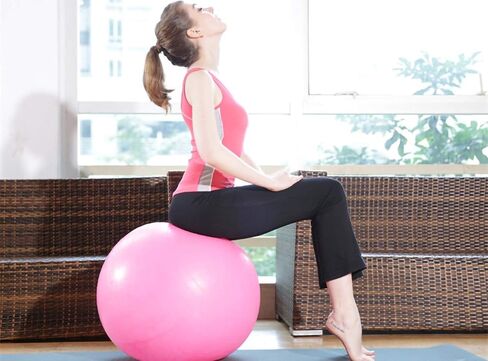 Exercise Ball for Yoga, Fitness, Balance Stability, Extra Thick Professional Grade Balance & Stability Ball - Anti Burst, Workout Program 2020 (Blue, 45cm) in Saudi Arabia