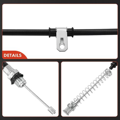 A-Premium Rear Driver and Passenger Side Parking Brake Cable Assembly Compatible with Chevrolet and GMC Models: Silverado 2500 HD 2001-2005, Sierra 2500 HD 2001-2005, 2-PC Set - Replace# 15030766 in Saudi Arabia