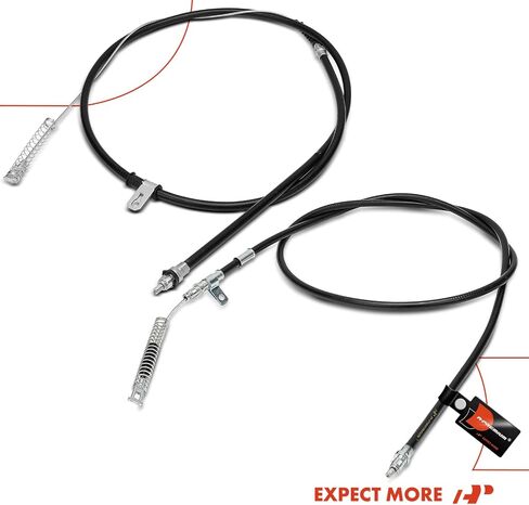 A-Premium Rear Driver and Passenger Side Parking Brake Cable Assembly Compatible with Chevrolet and GMC Models: Silverado 2500 HD 2001-2005, Sierra 2500 HD 2001-2005, 2-PC Set - Replace# 15030766 in Saudi Arabia