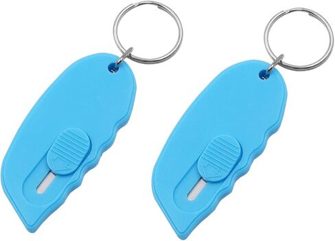 قاطع صندوق صغير محمول صغير لطيف على شكل سلسلة مفاتيح قاطع قابل للسحب، أداة فتح صندوق تغليف قابلة للسحب، قاطع حروف للمكتب والمنزل والمسافرين (لون عشوائي) in Kuwait