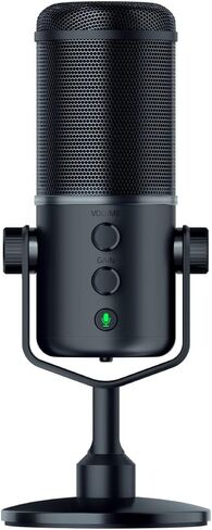 ميكروفون البث USB Razer Seiren Elite: مرشح تمرير عالي بدرجة احترافية - حامل صدمات مدمج - نمط التقاط Supercardiod - ألومنيوم مؤكسد - أسود كلاسيكي in Saudi Arabia