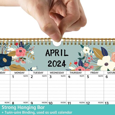 Wall Calendar 2024-2025 – Apr.2024 - Sep.2025, Calendar 2024-2025 Wall, 18 Monthly Calendar, 12 x 17 In, 2024-25 Calendar with Large Blocks, Thick Paper, Holidays, To-do ＆ Notes, Great for Organizing in Saudi Arabia
