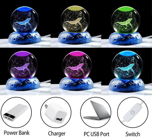 Ornalrist 2.36in. 3D Crystal Ball Engraved Butterfly Gifts for Women Girlfriend Night Light with Space Base, Glass Butterfly Ball Gifts for Butterfly Lover Home Decor Figurine in Kuwait