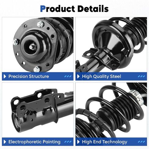 Front Struts Assembly w/Coil Spring Shock Absorber Compatible with 2005-2010 Chevrolet Cobalt, 2006-2010 HHR, 2007-2009 Pontiac G5, 2005 2006 Pursuit, Replace 172179L 172179R in Saudi Arabia