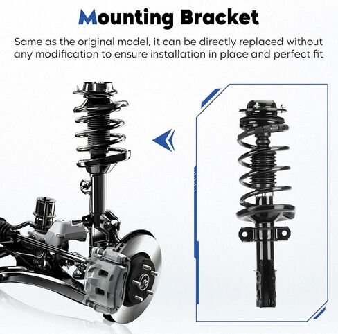Front Struts Assembly w/Coil Spring Shock Absorber Compatible with 2005-2010 Chevrolet Cobalt, 2006-2010 HHR, 2007-2009 Pontiac G5, 2005 2006 Pursuit, Replace 172179L 172179R in Saudi Arabia