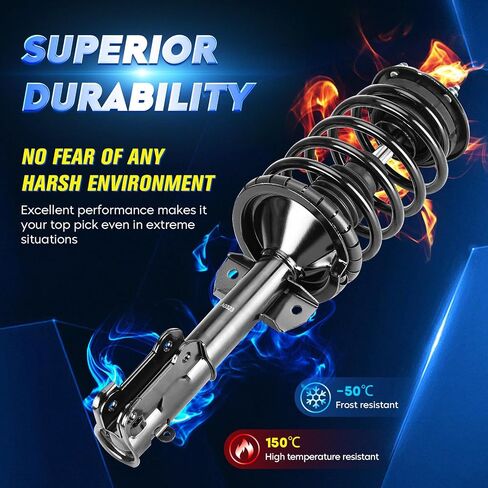 Front Strut Shock Assembly w/Coil Spring Compatible with Ford Mustang 2005-2010, Replace 172138, Left & Right, 2PCS in Saudi Arabia