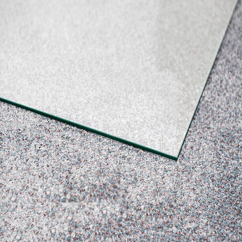 Glaciermat® Heavy Duty Glass Chair Mat for Hard Floors & Carpets - 36" x 42" in Saudi Arabia