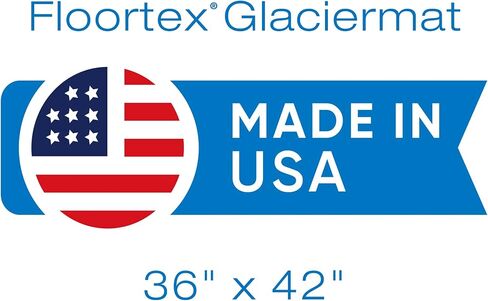 Glaciermat® Heavy Duty Glass Chair Mat for Hard Floors & Carpets - 36" x 42" in Saudi Arabia