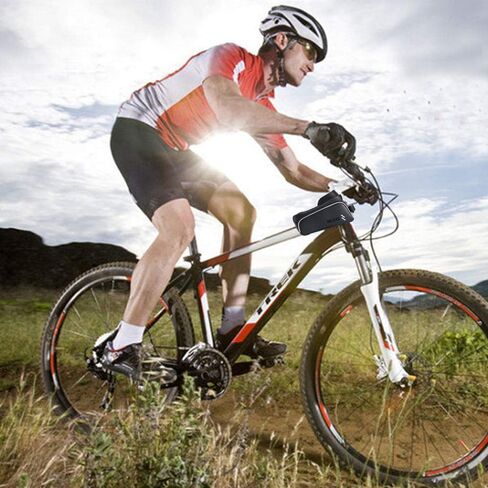 حقيبة إطار أمامي للهاتف للدراجة - حقائب علوية مقاومة للماء لركوب الدراجات، حقيبة هاتف للدراجة، ملحقات حامل هاتف الدراجة، حقيبة ركوب الدراجات متوافقة مع iPhone 11 XS Max XR Fit 6.5" in Kuwait