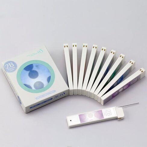 قلم رصاص ميكانيكي 2B 0.5 ملم ذو نقطة دقيقة مقاومة للكسر من الراتنج يمكن إعادة تعبئة 10 أنابيب in Kuwait