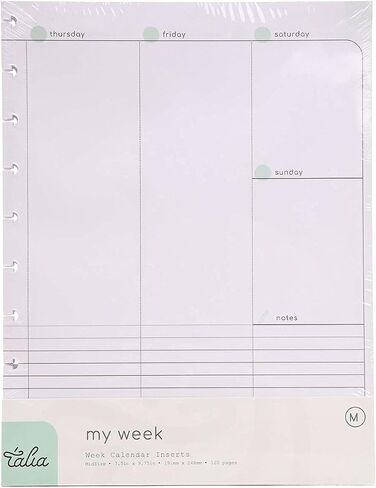 Talia Discbound Notebook Refills (College Ruled, Letter (8.5in x 11in)) in Saudi Arabia