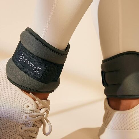 أوزان الكاحل من PVOLVE - معدات اللياقة البدنية المنزلية لنحت وتنعيم الجسم والساقين والعضلات الأساسية in Kuwait