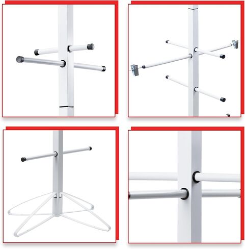 رف تجفيف معدات الهوكي رف تجفيف معدات الهوكي المعدنية رف تجفيف معدات الهوكي الرياضية رف جاف للتجفيف والتخزين مع 4 مشابك معلقة قابلة للتعديل وسوار معصم لجميع الأعمار، سهل التجميع in Kuwait