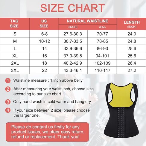 Sweat Waist Trainer Girdle Workout Sauna Tank Top Vest for Women Weight Loss Exercise, Double Tummy Slimmer in Saudi Arabia